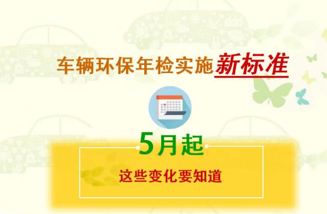 车辆环保年检实施新标准 5月起这些变化要知道