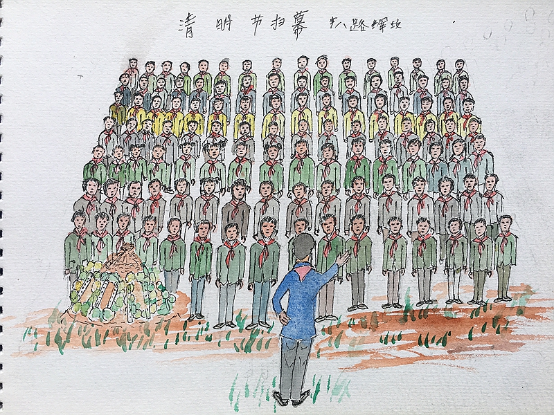 用自来水笔再现过去的乡村岁月：焦金安农民画作品欣赏