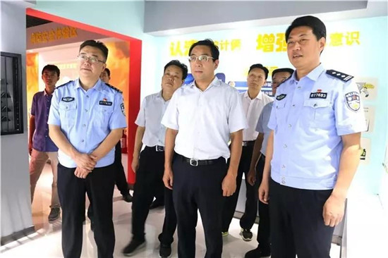 社旗县委书记余广东调研督导公安工作