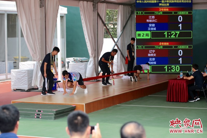 第十一届全国民族运动会押加比赛精彩纷呈 新疆选手表现优异