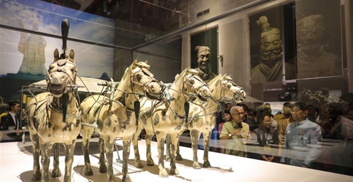 秦始皇兵马俑首次在泰国展出 为期3个月