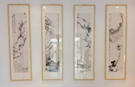 宋野岩国画作品展在郑州文博城卧云溪艺术馆举行