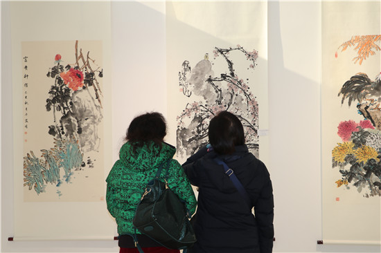 瑞鼠迎春——河南花鸟画名家邀请展在大观美术馆举行