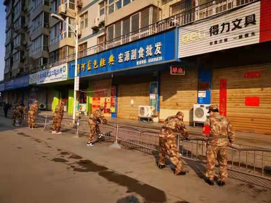 郑州：国基民兵集结再出发 助力疫情防控