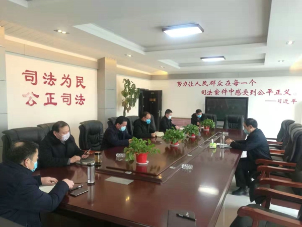 镇平县法院召开专题党组会对疫情防控及重点工作进行再动员、再部署
