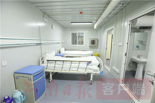 “河南版小汤山医院”十天建成 位于郑州港区共287张床位