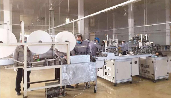 银鸽投资医用防护口罩生产线即将投产日产口罩30万只