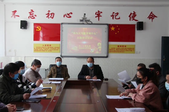 凝聚红色教育力量 攻克复学防疫难关——义马市教体局党组“我为义马复学做什么”主题党日活动