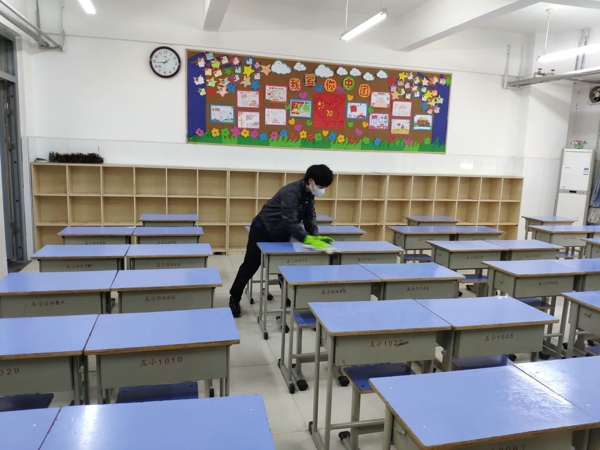 郑州市高新区五龙口小学以崭新面貌迎接学生返校复学