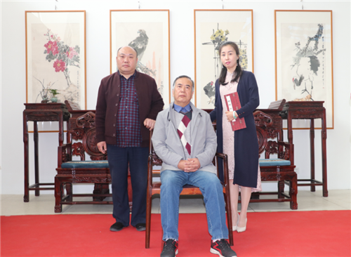 著名画家李德君先生在郑州举办收徒仪式