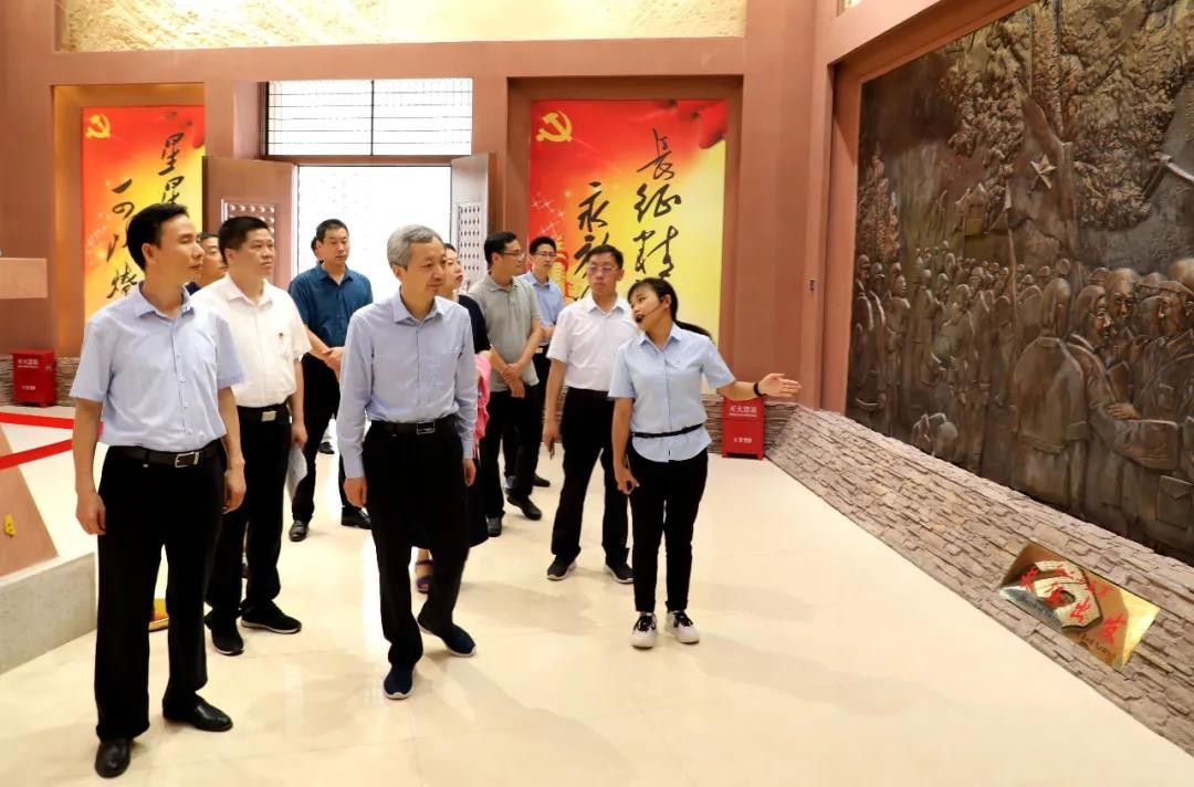 信阳市长尚朝阳到罗山县调研红二十五军长征国家文化公园规划建设