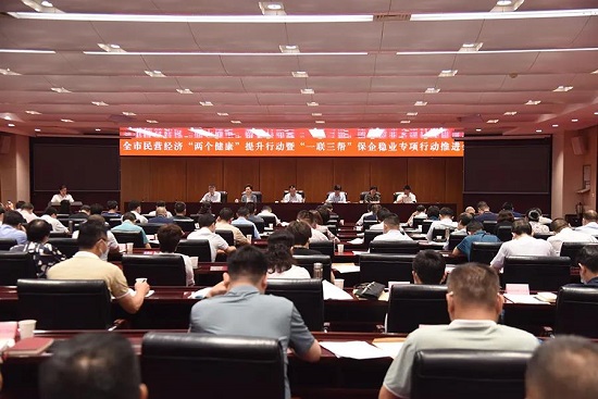 郑州市召开民营经济“两个健康”提升行动暨“一联三帮”专项行动推进会