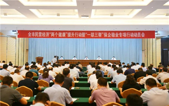 濮阳市召开民营经济“两个健康”提升行动暨 “一联三帮”保企稳业专项行动动员会