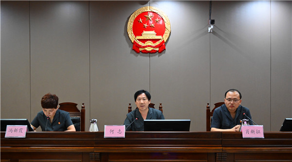 南阳市高新区法院召开七月份审判执行质效讲评会