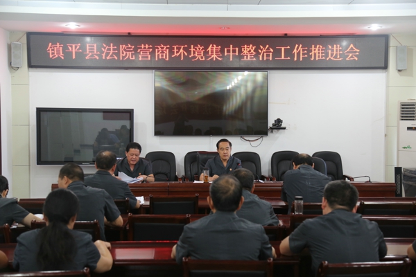 镇平县法院召开营商环境集中整治工作推进会