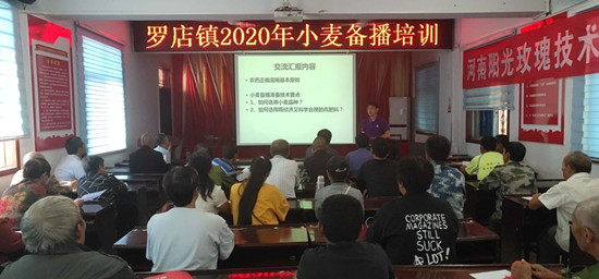 汝南县罗店镇举办2020年小麦备播培训会