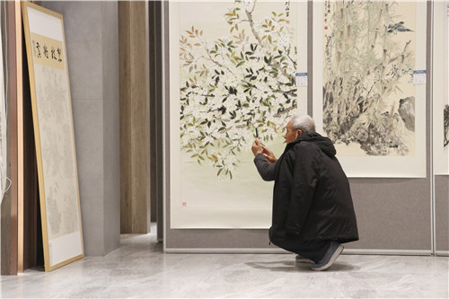 河南省花鸟画第十八届作品展在草坡书画艺术中心开幕