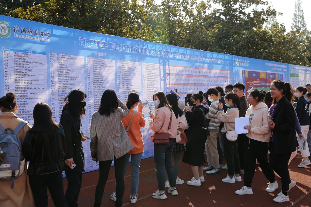 河南省毕业生就业市场豫南分市场冬季双选会在信阳师院举办