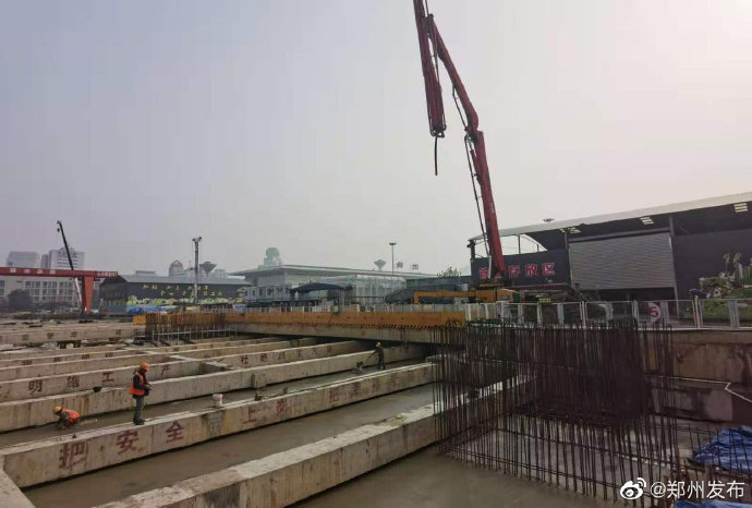 10号线新动态！郑州地铁10号线火车站站主体结构封顶