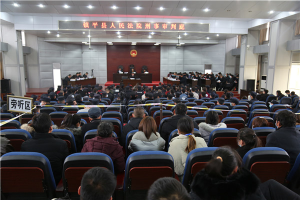 镇平县法院：开庭审理64名暴力“传销”涉恶犯罪集团分子
