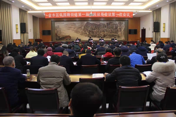 郑州花园路街道第一届居民议事会议第一次会议成功召开