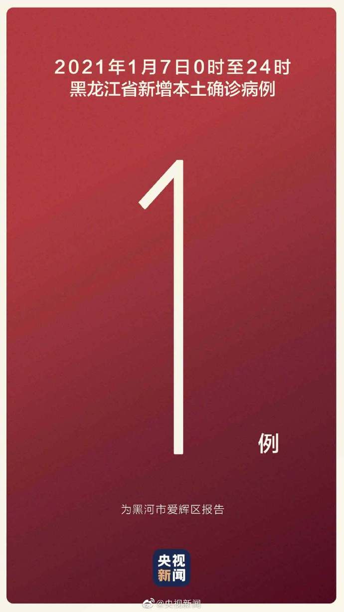 黑龙江新增1例确诊病例 病例详情公布