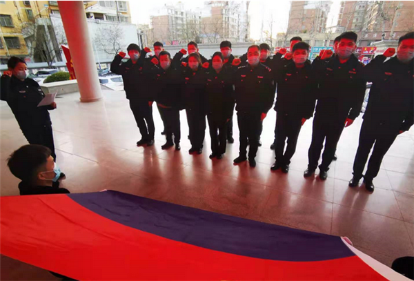 河南商丘梁园区法院法警庆祝首个“中国人民警察节”  ：坚定从警初心 增强责任担当