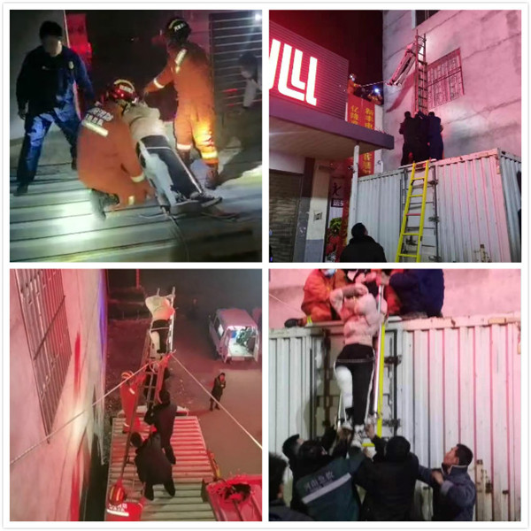 女子从4楼跌落！新野警方联合多部门上演“生死救援”