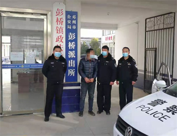 邓州市警方抓获一名涉嫌盗窃的“四进宫”老贼