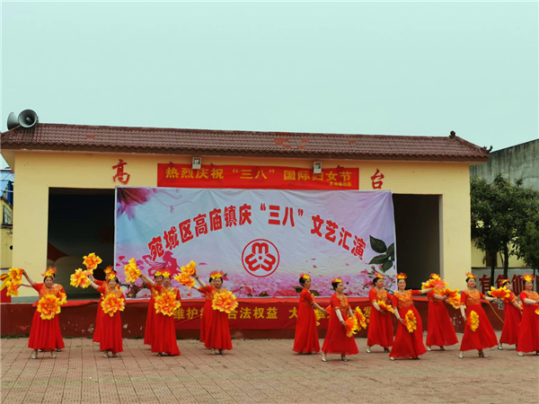 南阳宛城高庙镇举办庆祝“三八”妇女节文艺汇演