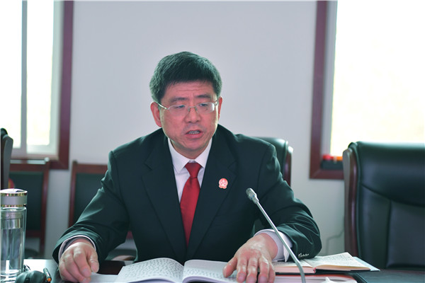 唐河县法院召开党组理论学习中心组（扩大）第二次研讨会