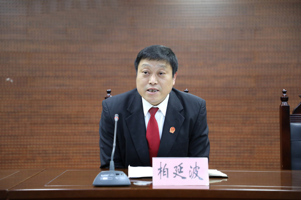 新野县法院党组成员、执行局长柏延波讲专题党课
