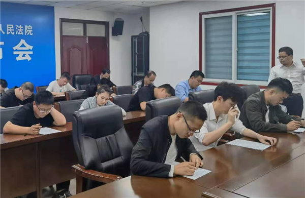 南阳高新区法院：开展业务知识测试 提升执法办案水平