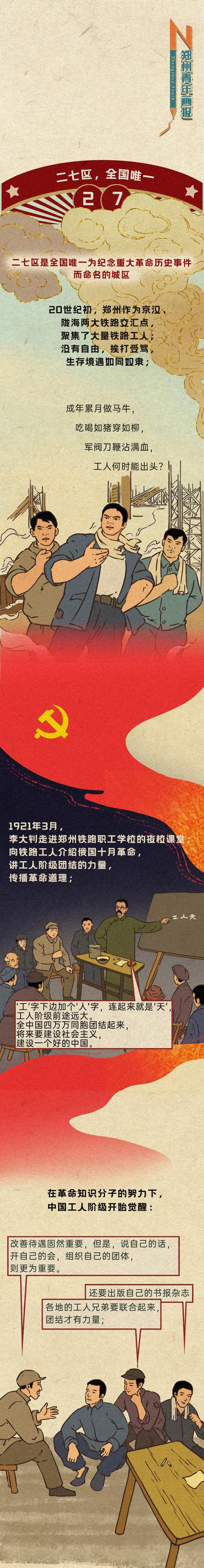 【豫出彩·网界青年学党史】郑州红色地图二七精神