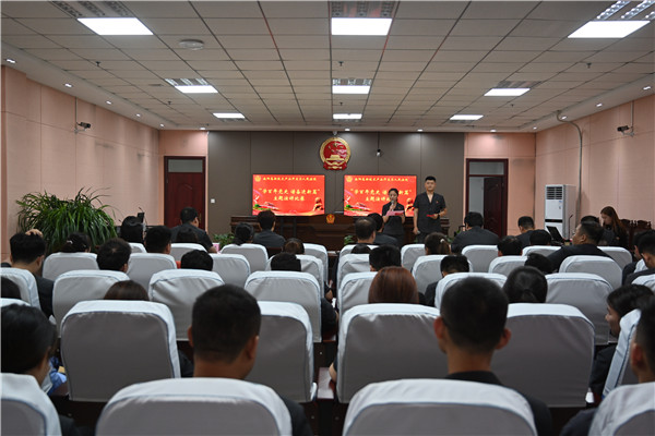 南阳高新法院举办“学百年党史 谱奋进新篇”主题演讲比赛