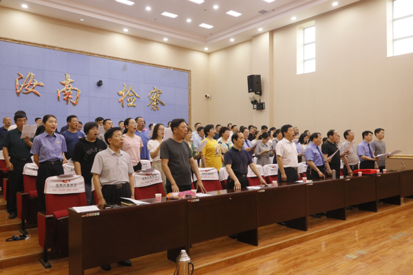 汝南县人民检察院在汝南县委庆祝中国共产党成立100周年歌咏比赛上荣获二等奖