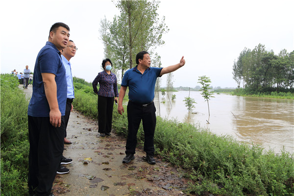 邓州市法院：院长奔赴责任河段 视察指导防汛工作