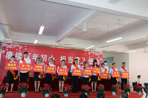 邓州市龙堰乡84.54万元重奖先进教育工作者