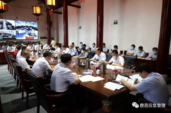 鹿邑县迅速传达贯彻全国、全省、全市视频会议精神安排部署中秋国庆安全防范工作