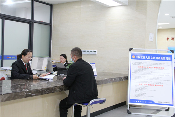 南阳卧龙法院诉讼服务中心扎实推进“双提升”工作