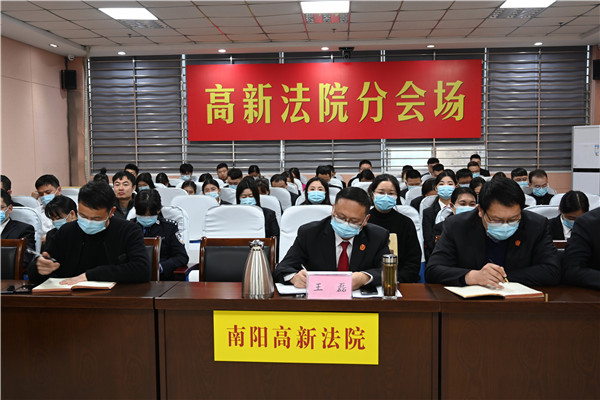 南阳高新区法院召开第十五期成长论坛