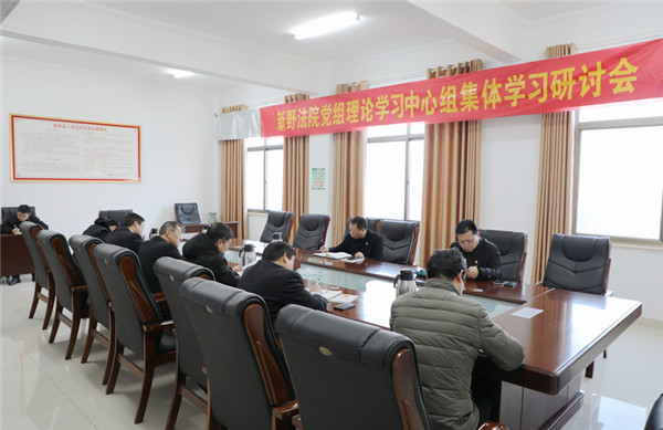 新野县法院党组中心组专题学习《中华人民共和国监察法》《中华人民共和国监察法实施条例》