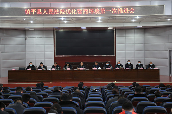 镇平县法院召开2022年优化营商环境工作推进会