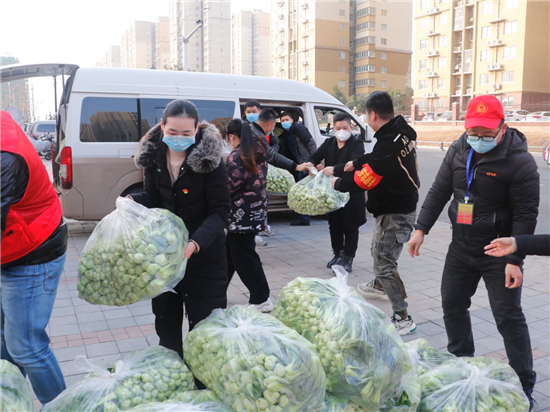 中华网河南频道党支部联合爱心企业捐赠8吨蔬菜 支援疫情防控一线