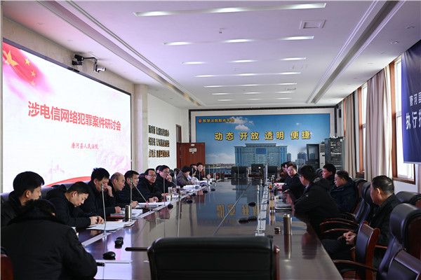 唐河县法院召开涉电信网络犯罪案件研讨会