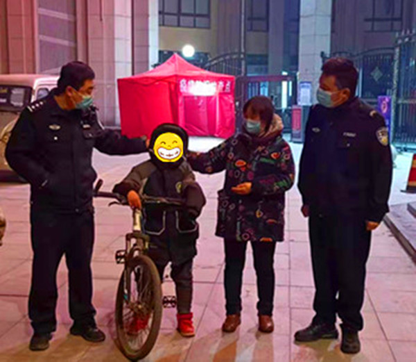 社旗县：男童春节期间走失 民警迅速帮其找到家人