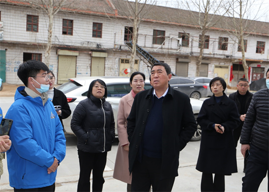河南省绿色食品发展中心领导到小蓝帽增产药品牌店考察