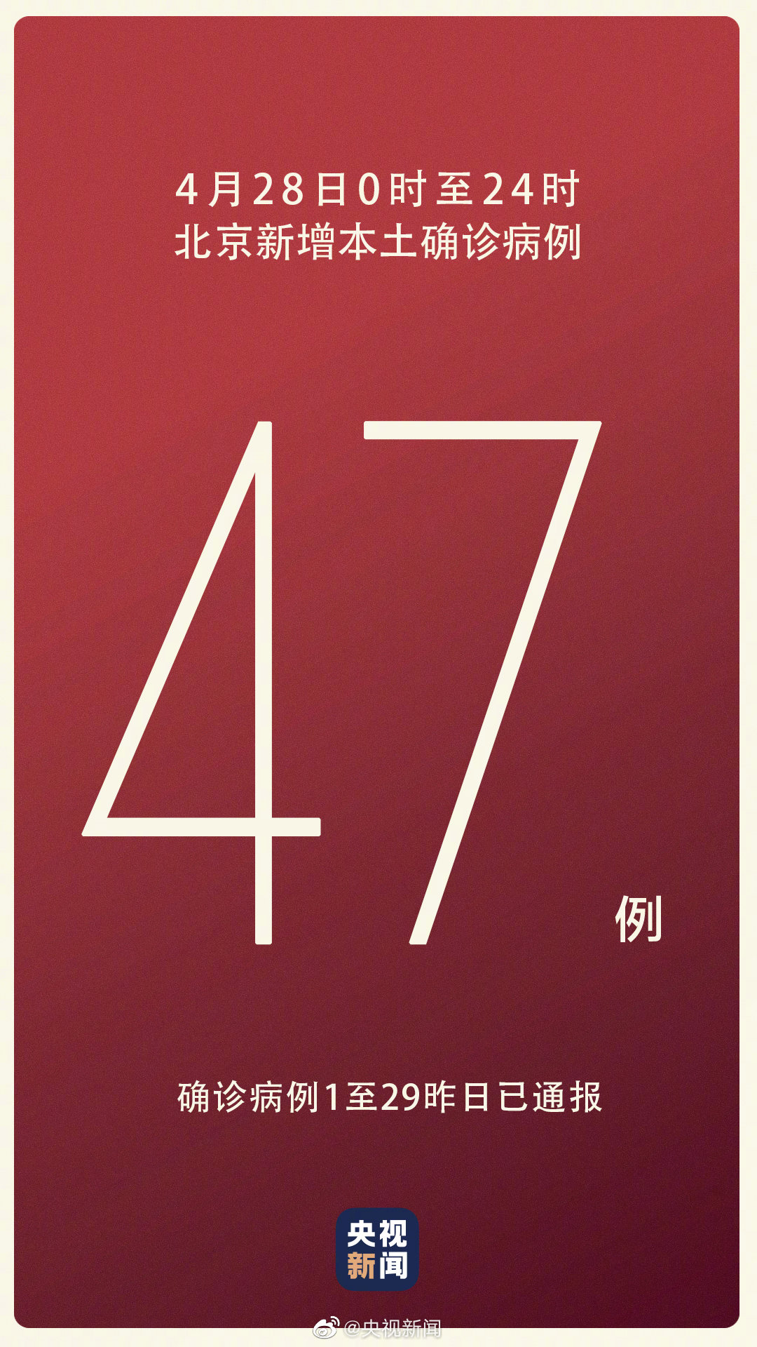 北京疫情最新消息|4月28日北京新增47例本土确诊和2例无症状感染者