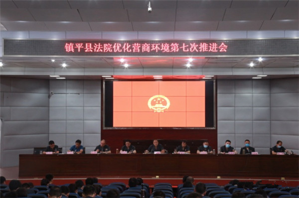 镇平县法院召开优化营商环境工作第七次推进会