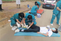 新野县人民医院成功举行医共体模式下群体伤急救预案演练活动